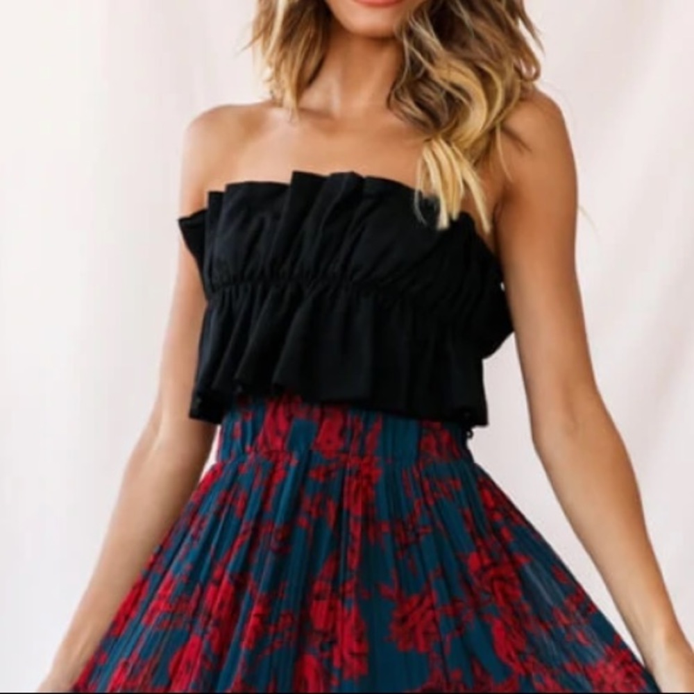 Ruffle tube top